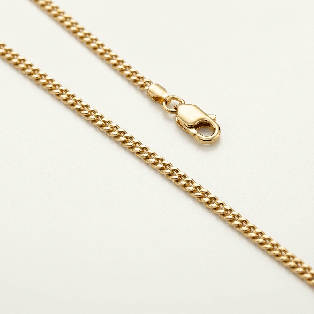 14k Yellow Gold Gourette Chain 1.0mm DestGlow