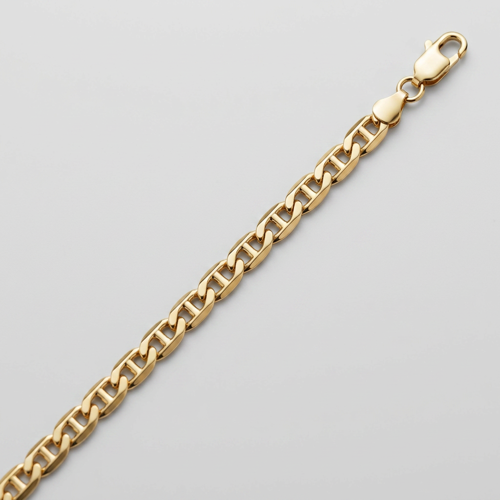 14k Yellow Gold Mariner Link Chain 1.7mm DestGlow
