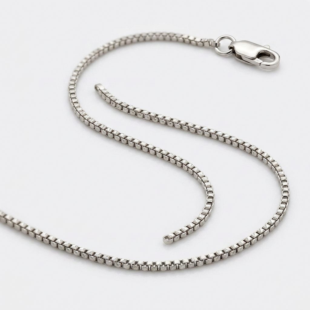 14k White Gold Milano Chain 1.1mm