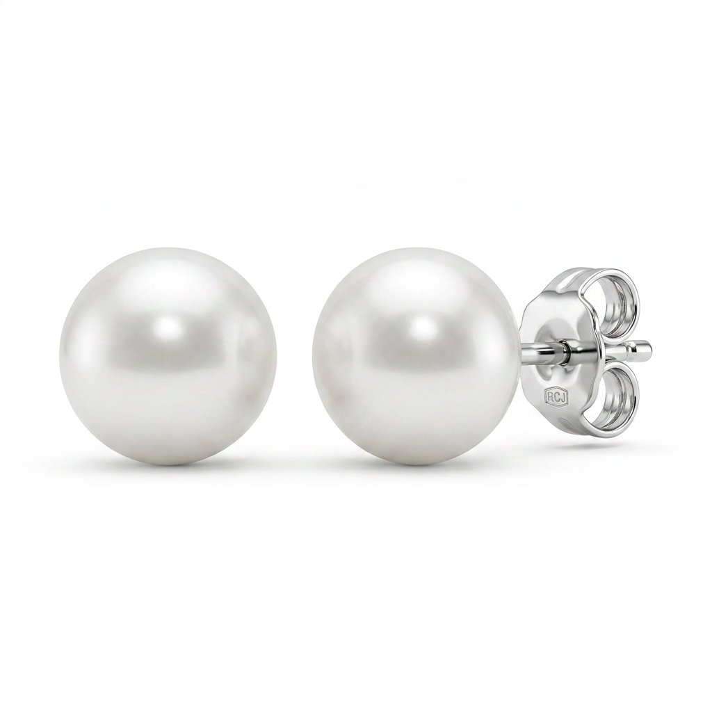 Freshwater Pearl Earrings in Sterling Silver