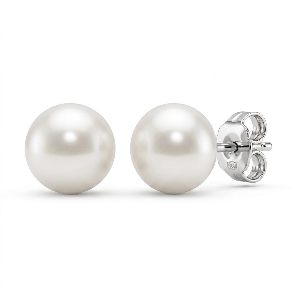Freshwater Pearl Earrings in Sterling Silver