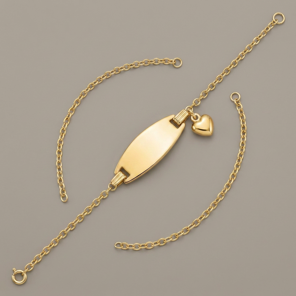 14k Yellow Gold Heart Accented Children&