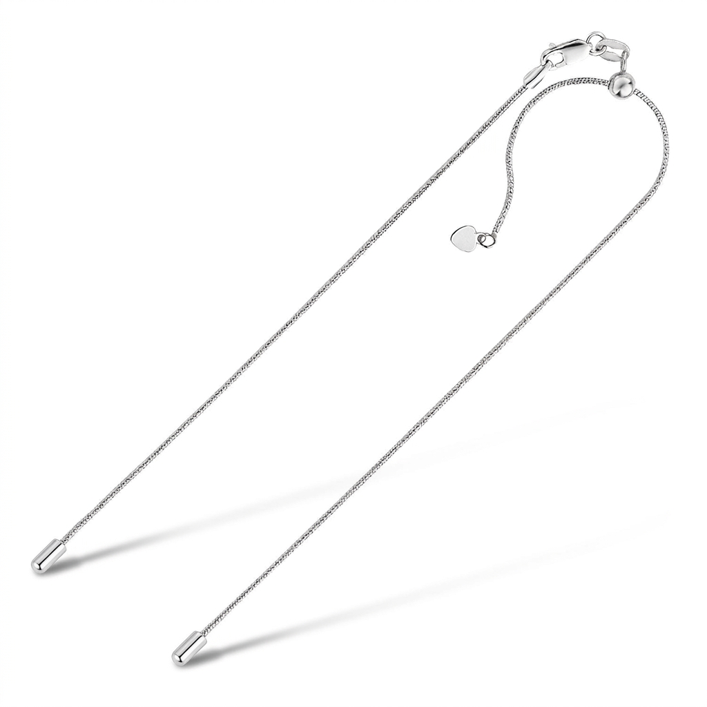 Sterling Silver 0.8mm Adjustable Snake Chain DestGlow