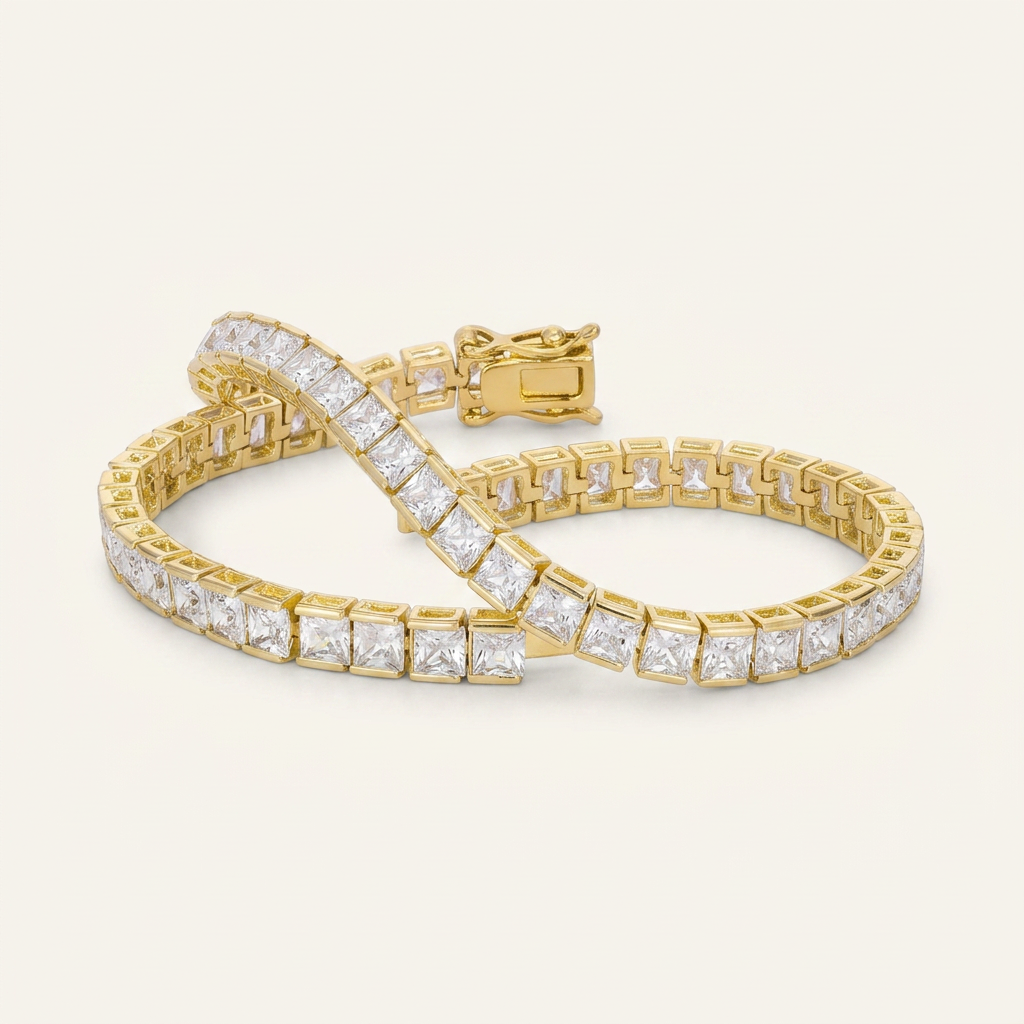 CZ Tone Tennis Bracelet