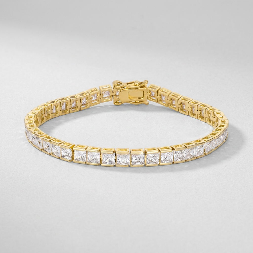 CZ Tone Tennis Bracelet