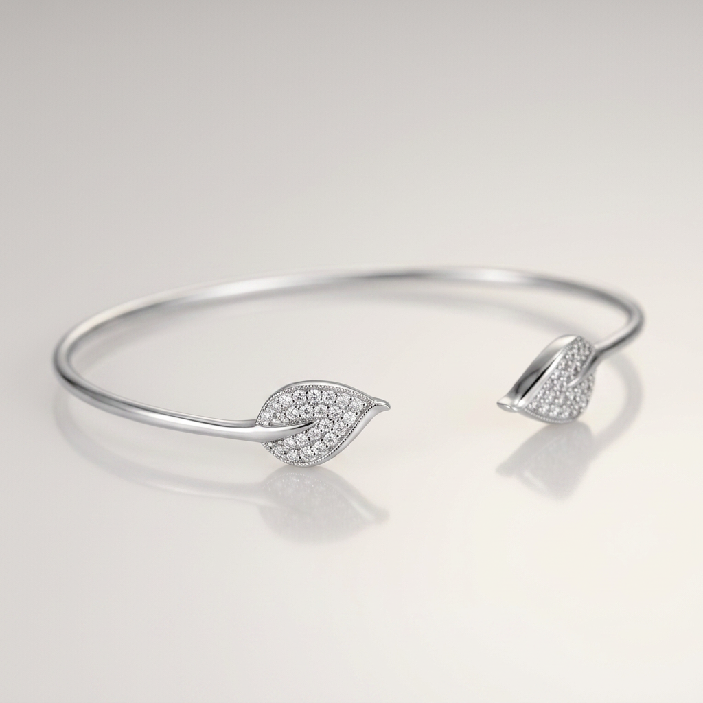 Trendy Bracelet with Cubic Zirconia Accents