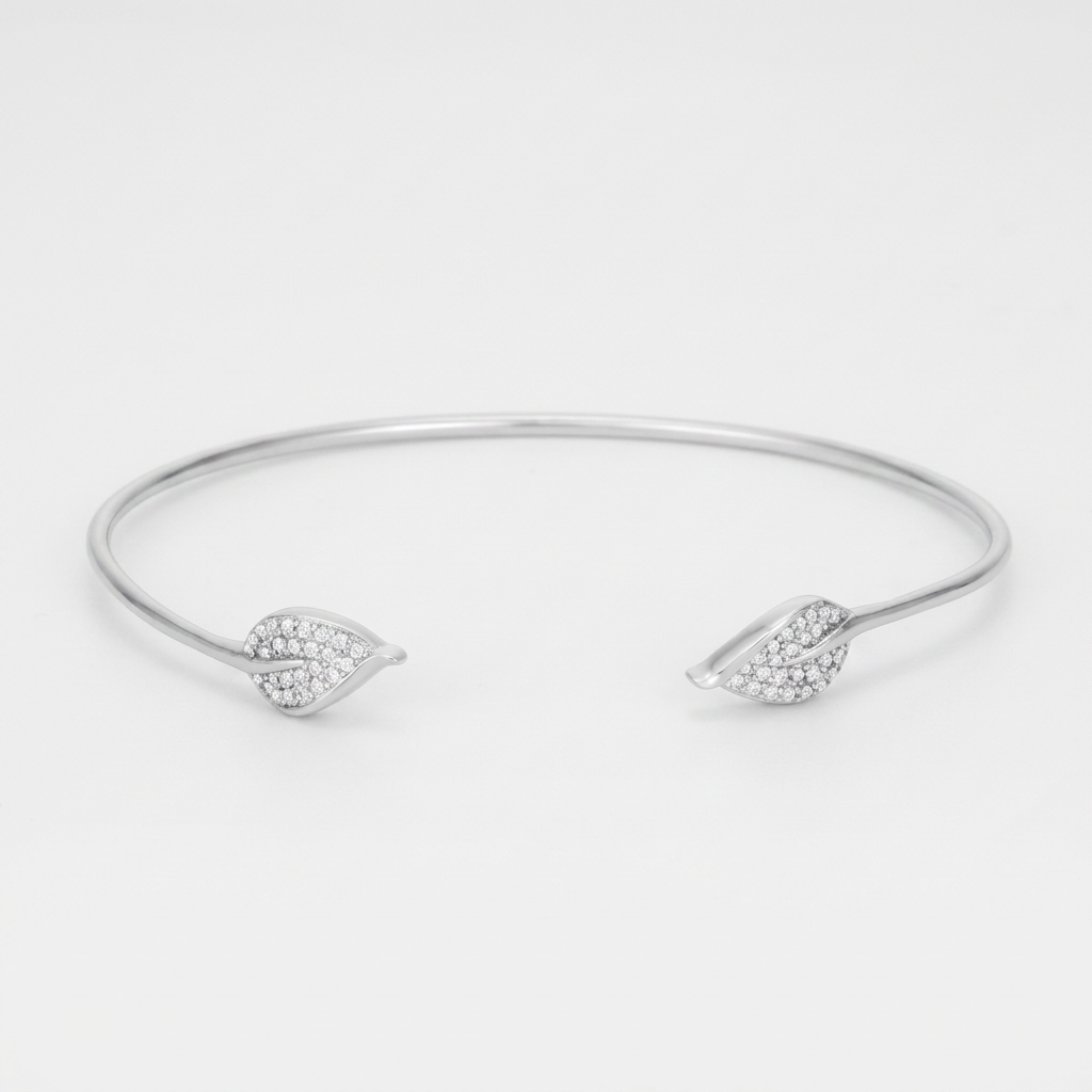 Trendy Bracelet with Cubic Zirconia Accents