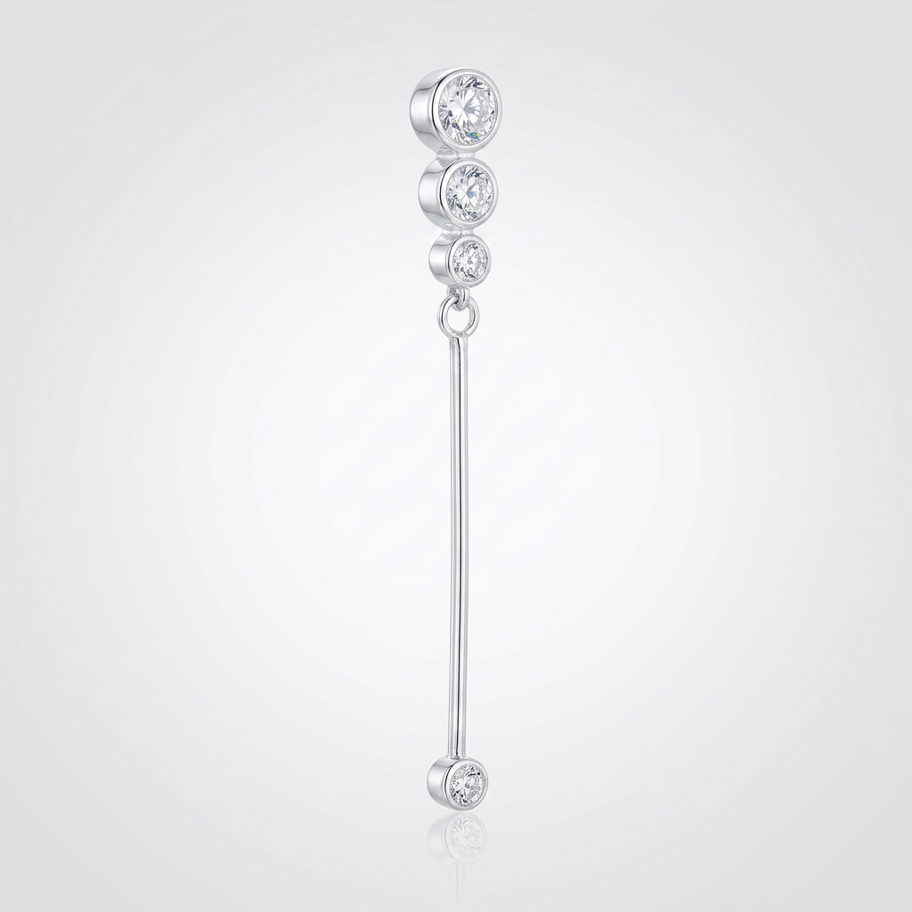 Avera 1.2Ct Graduated Plated Drop Cubic Zirconia Earrings DestGlow
