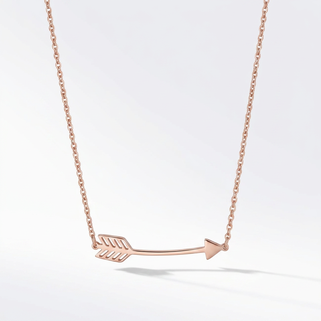 Avera Arianna Stainless Steel Arrow Necklace