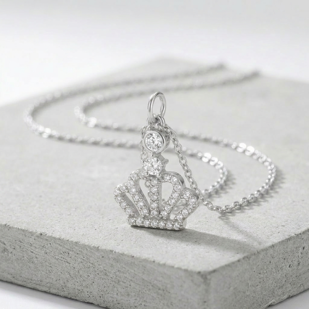 Jewelry Tabitha 0.5 ct Crown Pendant Necklace DestGlow