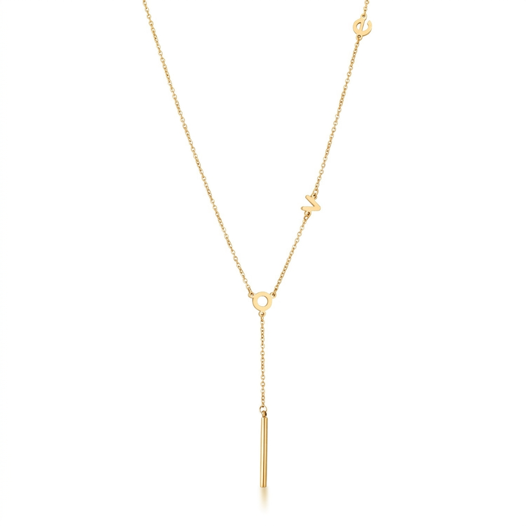 Stainless Steel LOVE Necklace DestGlow