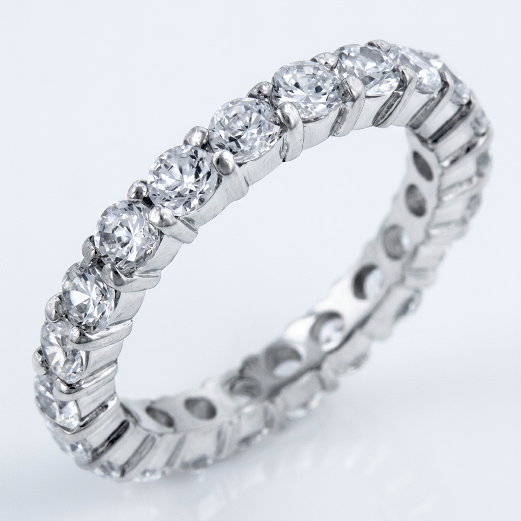 Avera Mini Elizabeth Band Sterling Silver Stackable Ring DestGlow