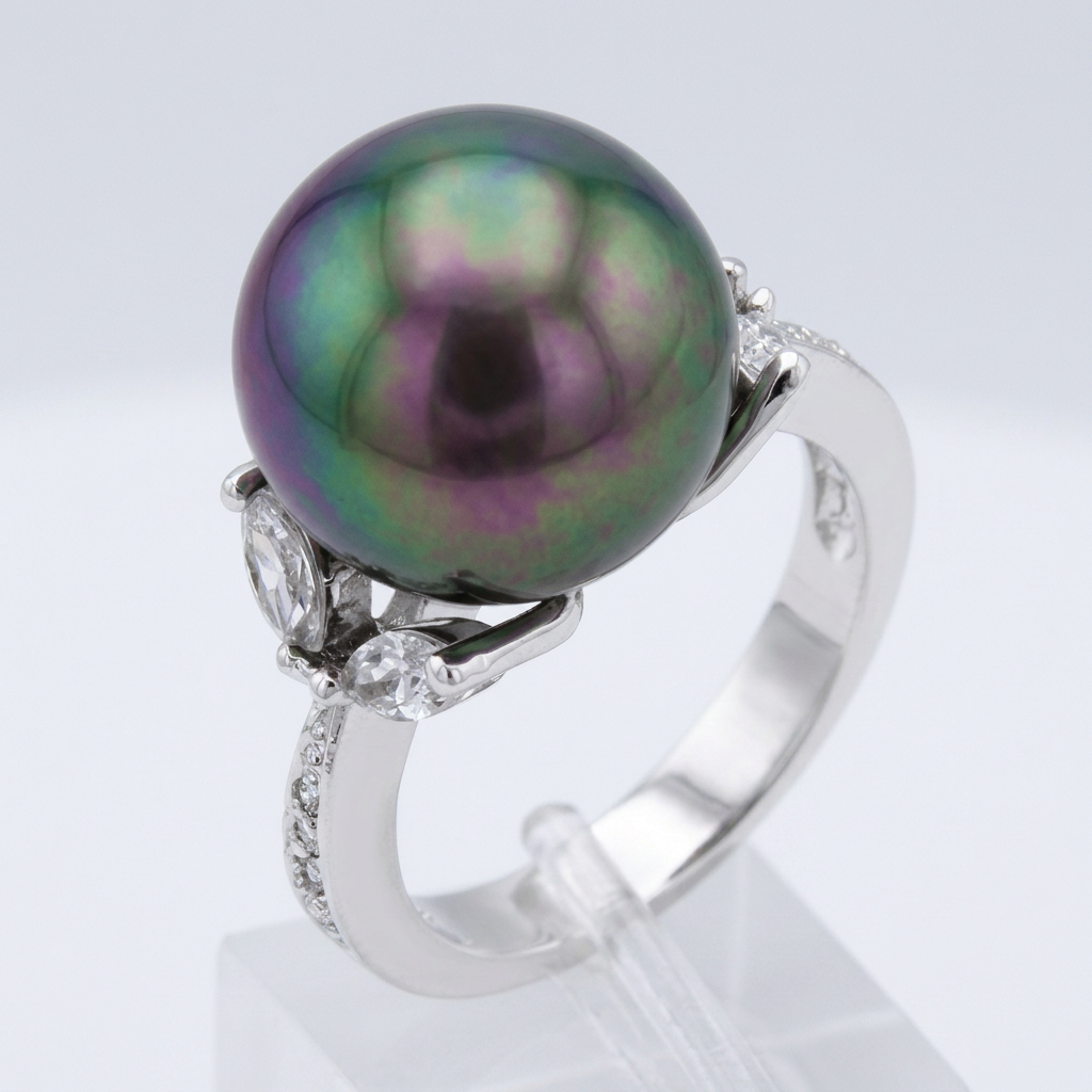 Avera Tahitian Princess Ring in Multi-Color Gemstone Finish DestGlow