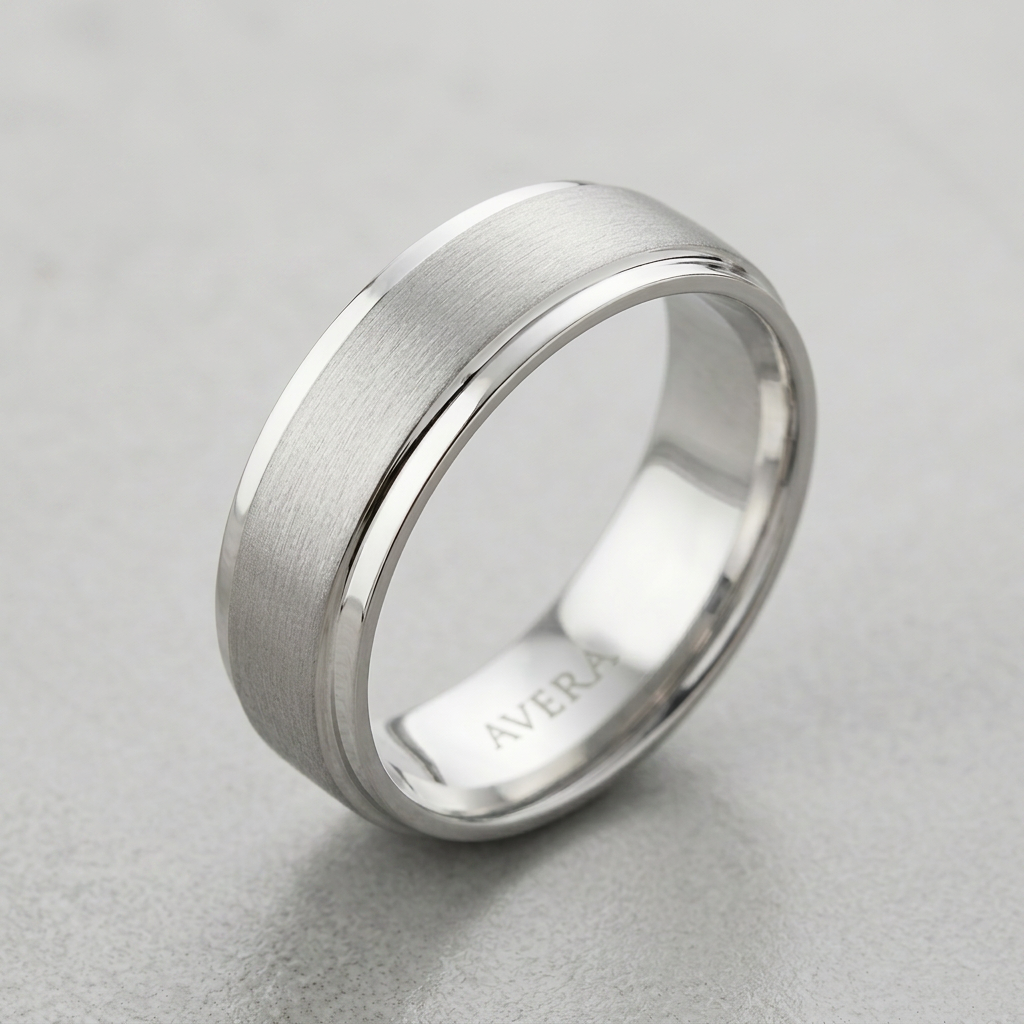 Avera Classic Matte 6 MM Wedding Band in Silver