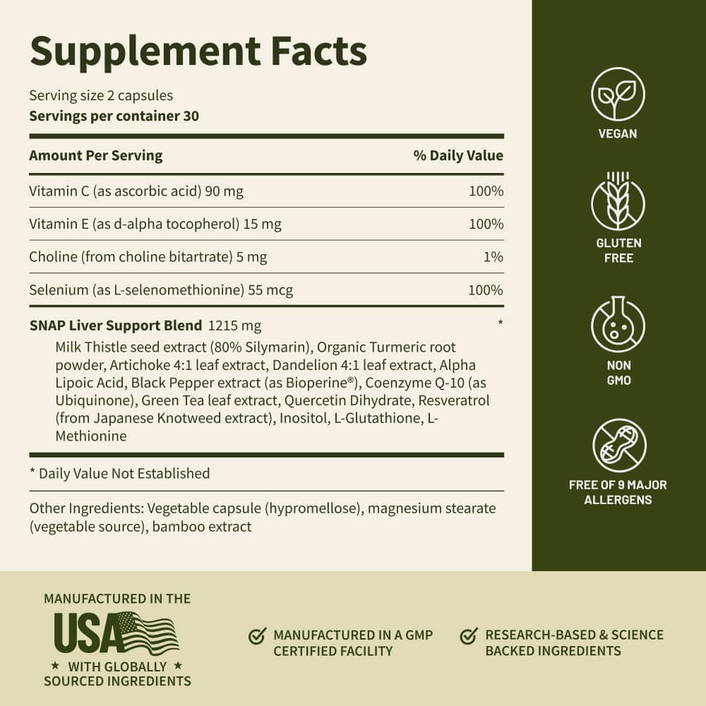 Liver Health & Detox - Buy 3, Get 2 FREE! by Snap Supplements