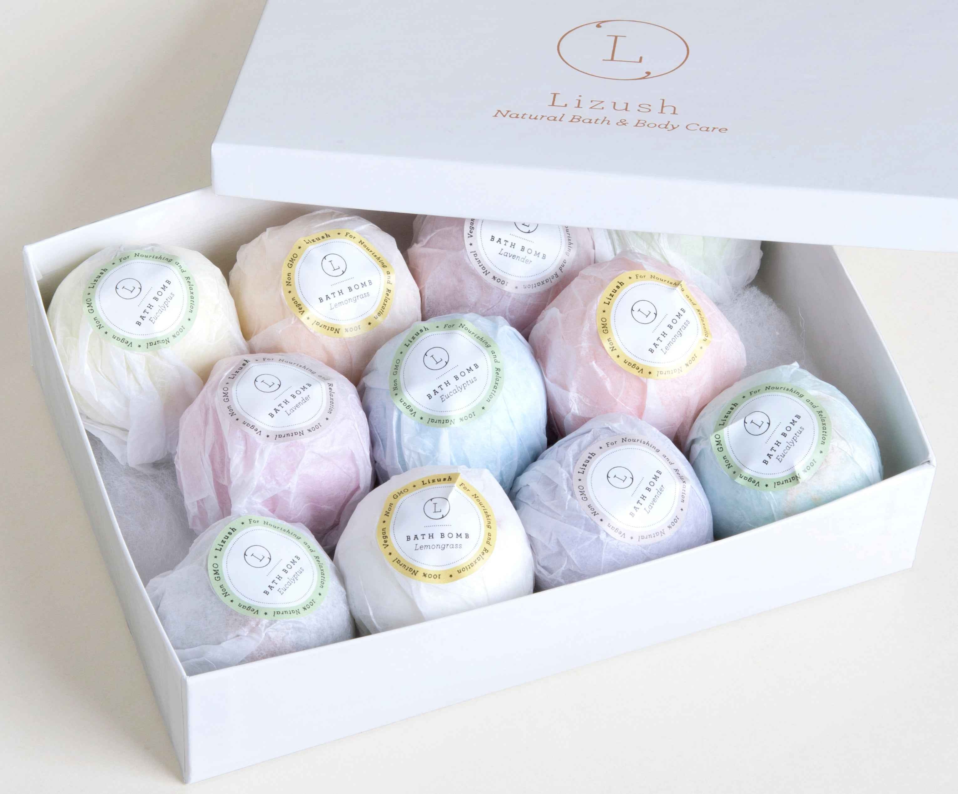 11 Bath Bombs Gift Box + one Free Bomb to make 12 !!