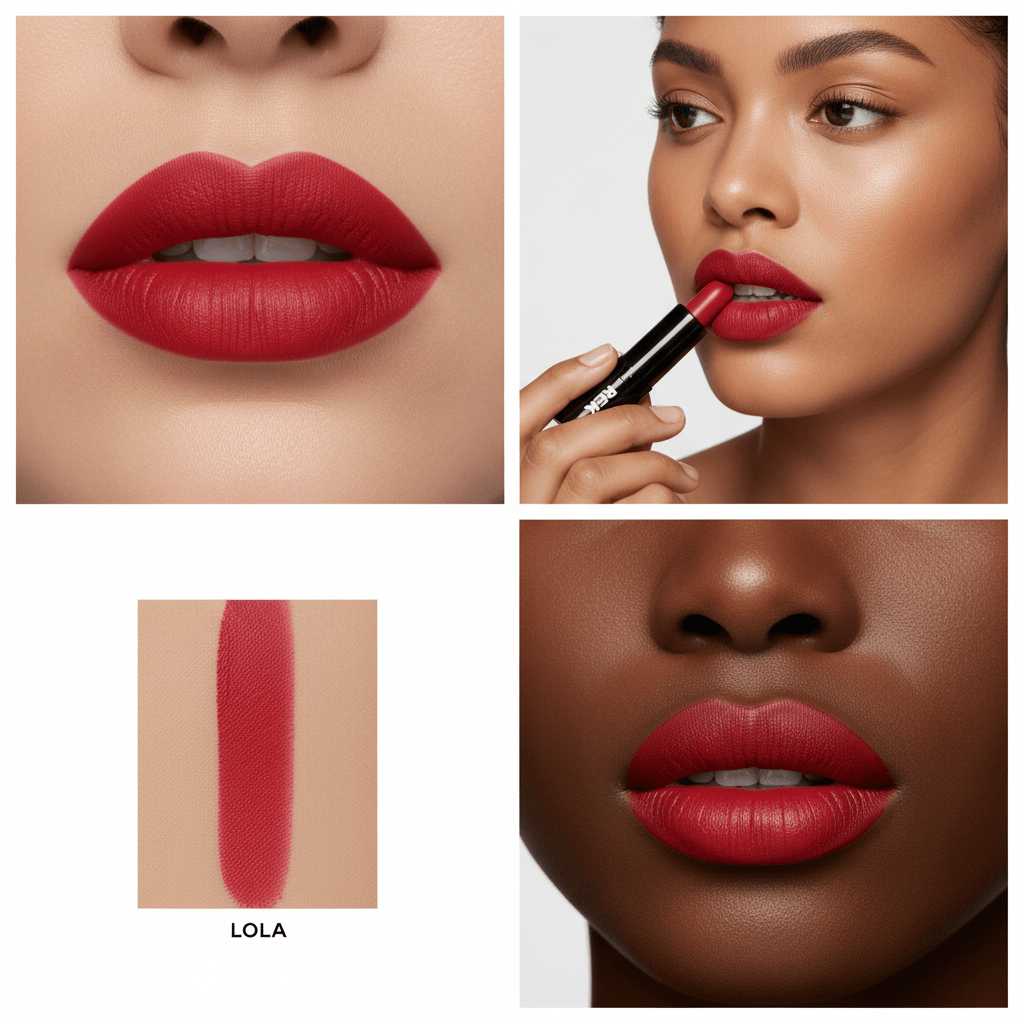 Long-Wear Hydrating Matte Lipstick – Vegan by REK Cosmetics