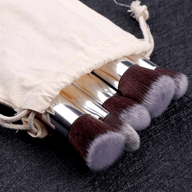 Lucky Beauty 11-Piece Bamboo Makeup Brush Set - Vegan & Eco-Friendly - DestGlow