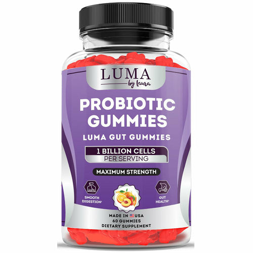 Luma Gut Gummies - Probiotic Gummies for Digestive Health, Gas & Bloating Relief