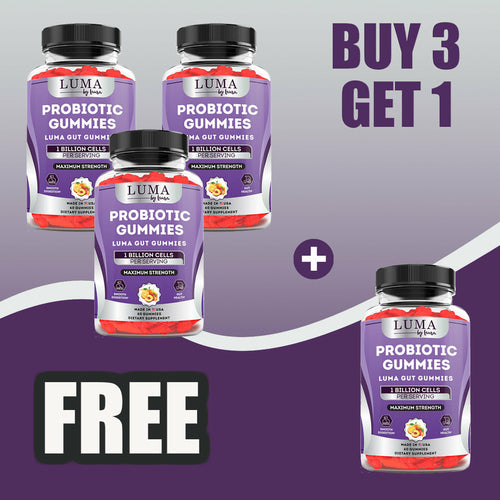 Luma Gut Gummies - Probiotic Gummies for Digestive Health, Gas & Bloating Relief