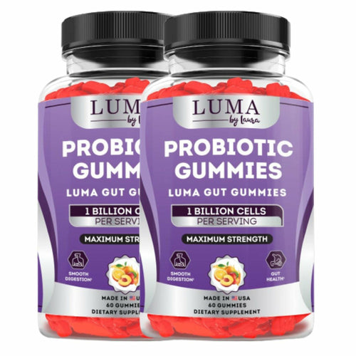 Luma Gut Gummies - Probiotic Gummies for Digestive Health, Gas & Bloating Relief