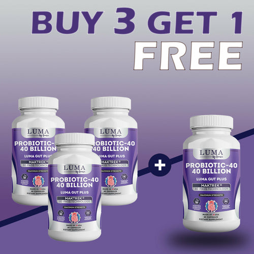 Luma Gut Plus Probiotics - Digestive Health Supplement for Men & Women