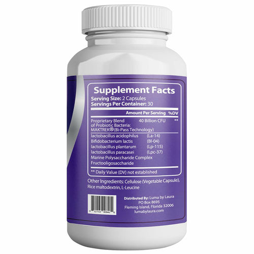 Luma Gut Plus Probiotics - Digestive Health Supplement for Men & Women