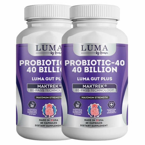 Luma Gut Plus Probiotics - Digestive Health Supplement for Men & Women