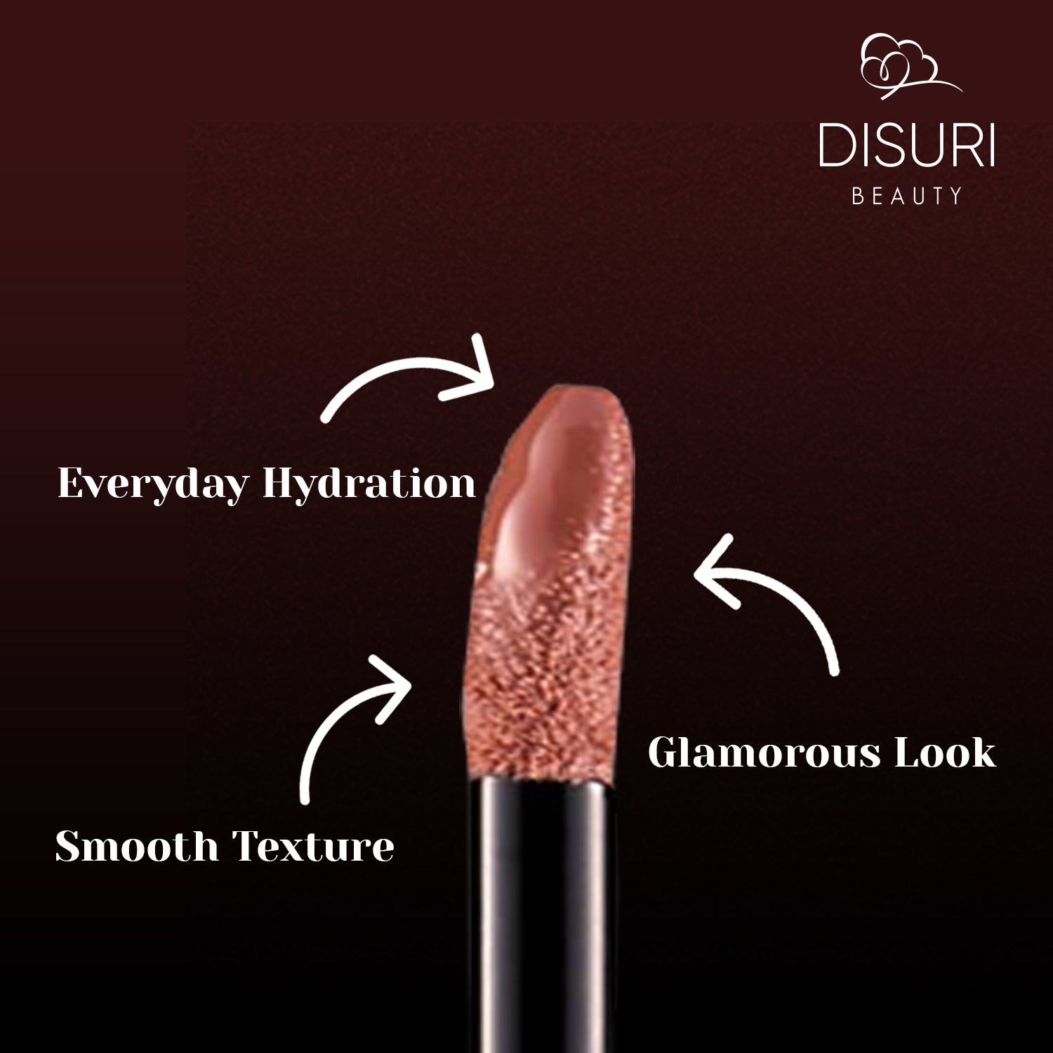 DISURI Beauty Glossy Blast Lip Gloss - Cocoa Crush (M7)
