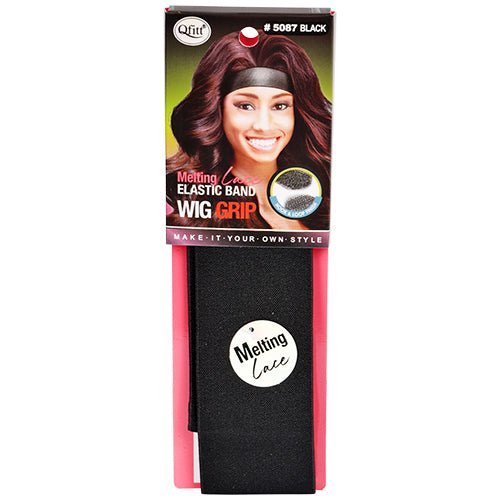 M & M MELTING ELASTIC WIG GRIP 2" IN BLACK