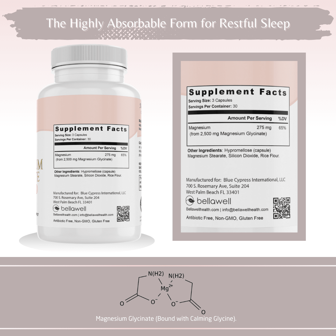 Magnesium Glycinate - Cellular Balance by Bellawell
