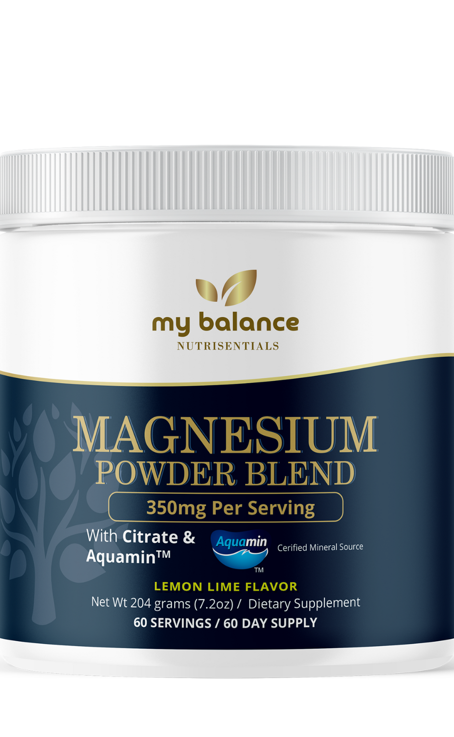 Magnesium Powder - Magnesium Citrate & Aquamin™ by My Balance