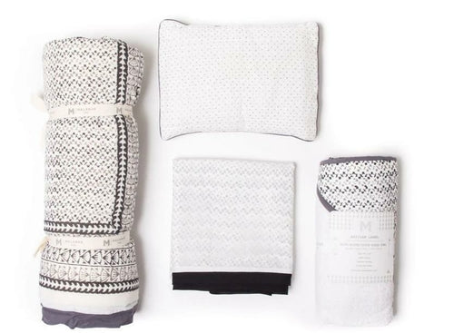 Going Home Newborn Bed + Bath Gift Set - 4-Piece Handmade Baby Gift