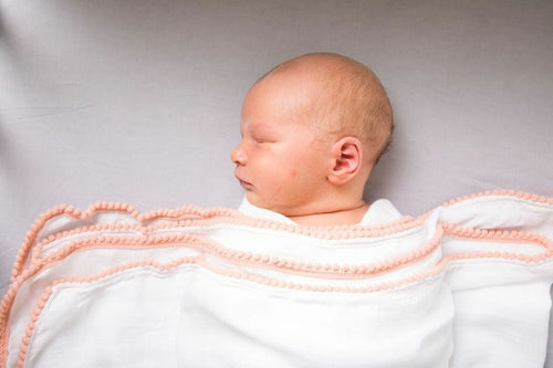 3-Piece Newborn Essential Gift Set - Hooded Towel, Swaddle & Toy Rattle