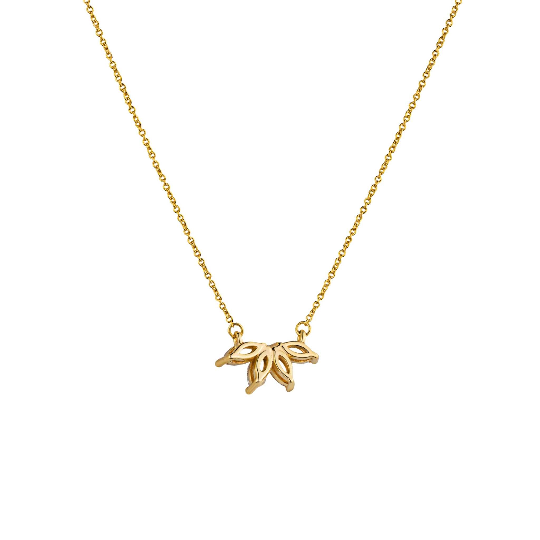 Marquise Flower Necklace - DestGlow