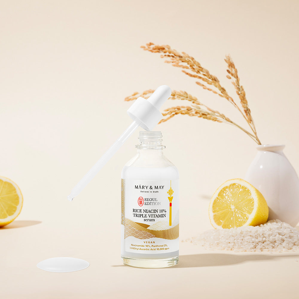 Mary & May Rice Niacin 10% Triple Vitamin Serum by AsiaBeautyMall