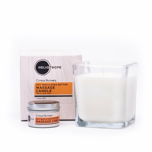 Soy Wax & Shea Butter Massage Candles - Natural Aromatherapy Candle Melts into Moisturizer
