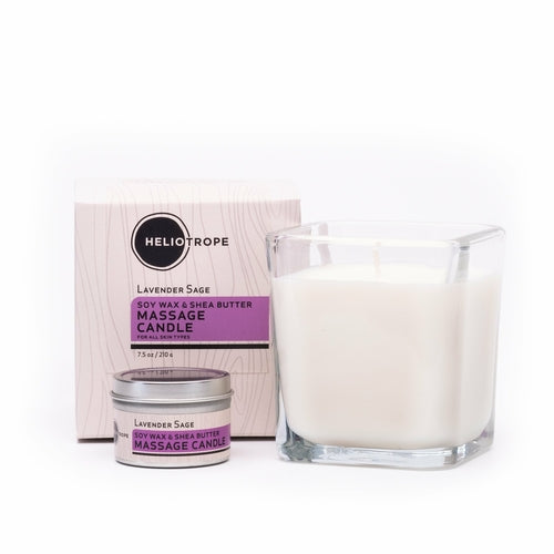 Soy Wax & Shea Butter Massage Candles - Natural Aromatherapy Candle Melts into Moisturizer