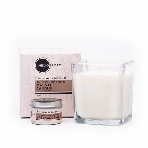 Soy Wax & Shea Butter Massage Candles - Natural Aromatherapy Candle Melts into Moisturizer