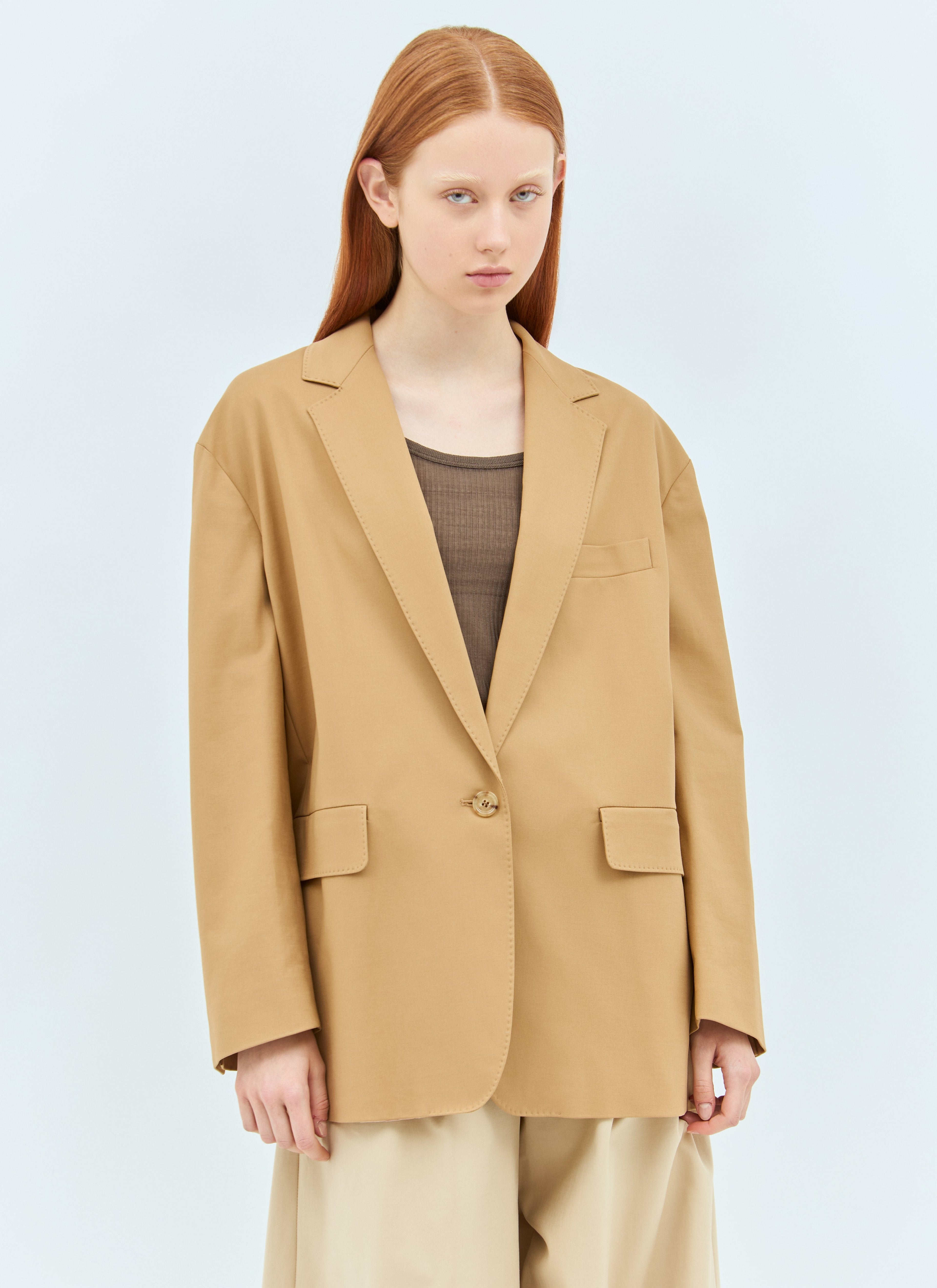 Max Mara Women Oversized Canvas Blazer by Luosophy