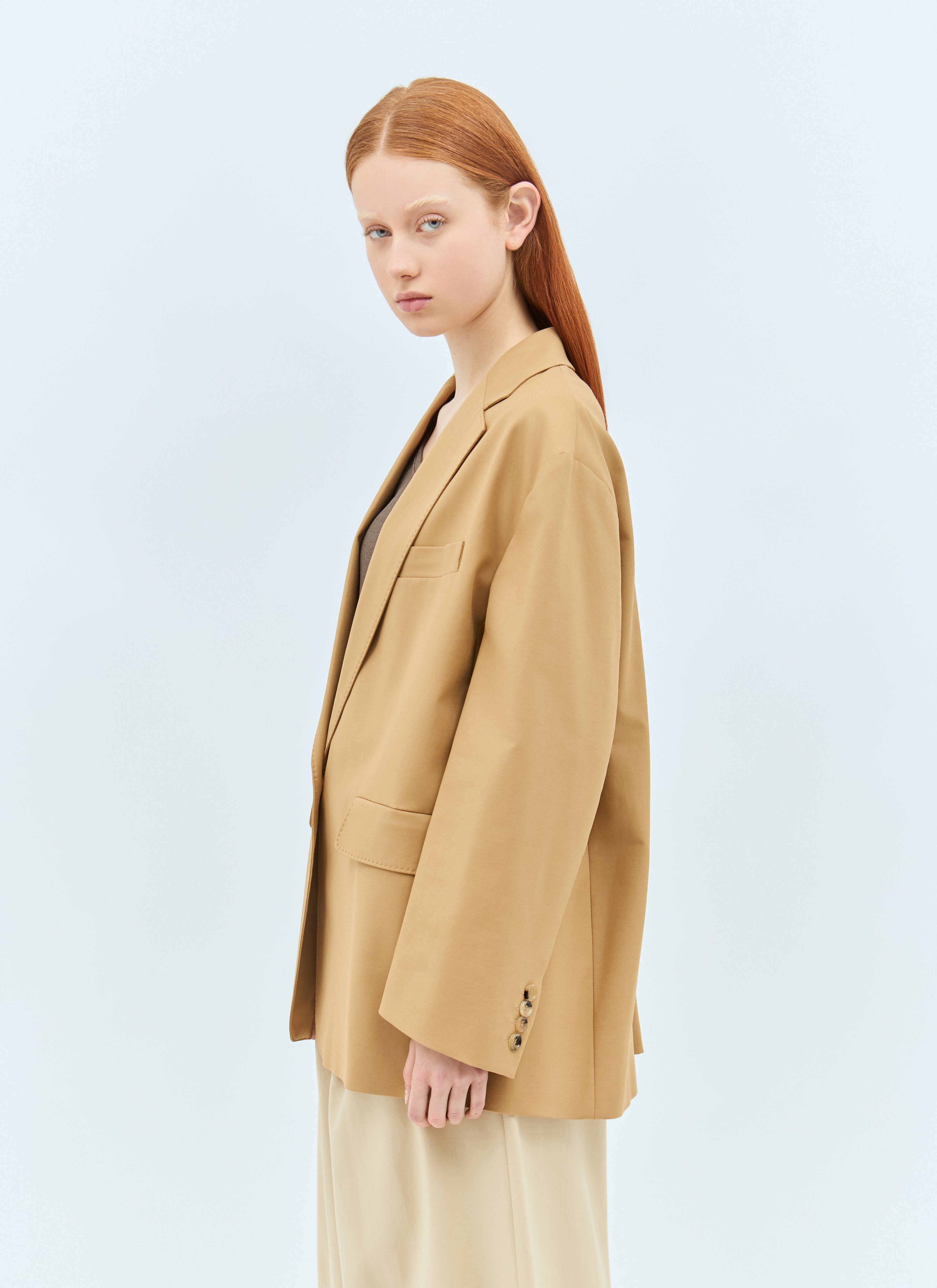 Max Mara Women Oversized Canvas Blazer by Luosophy