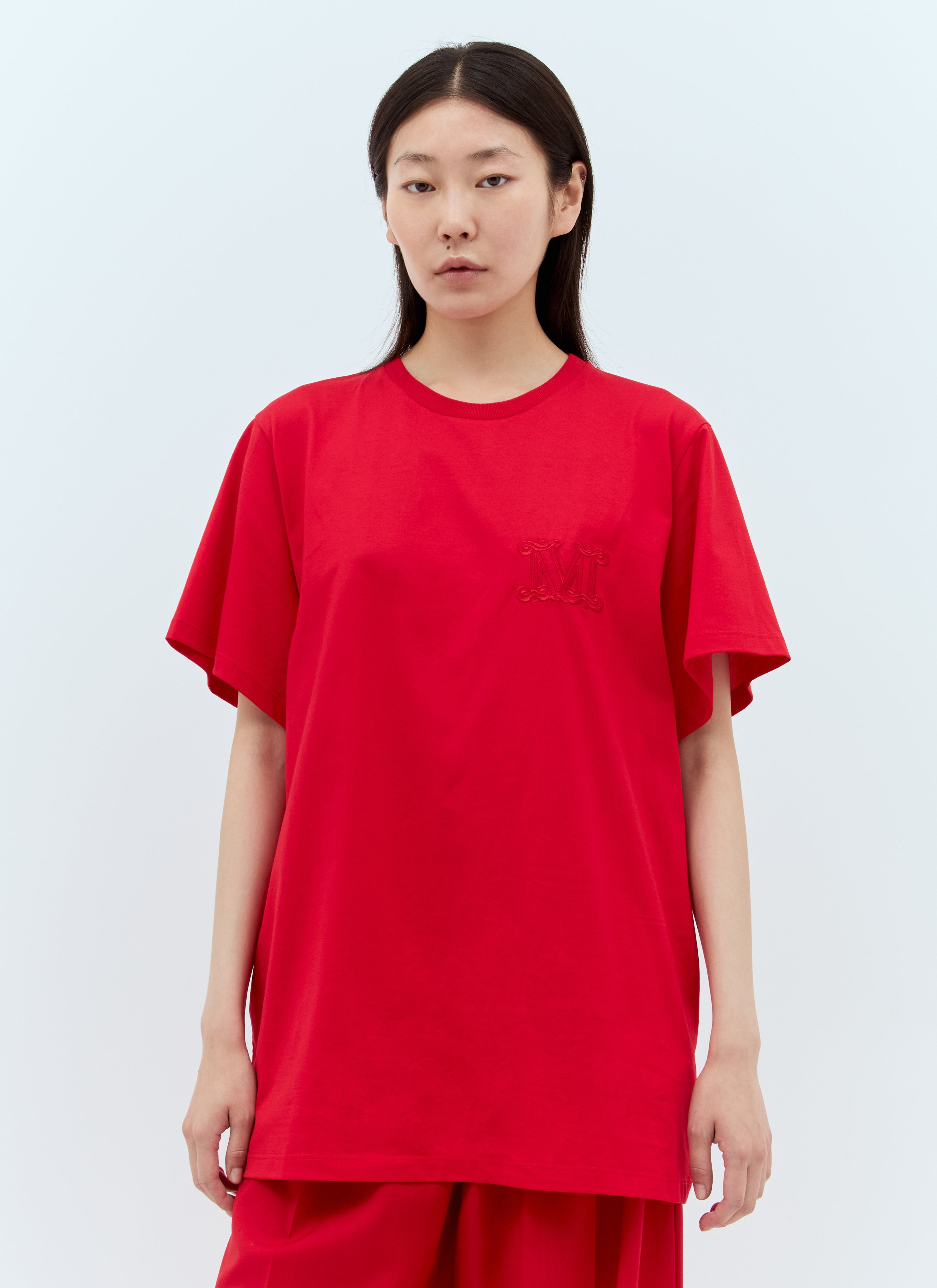 Max Mara Women Logo Embroidery T-Shirt by Luosophy