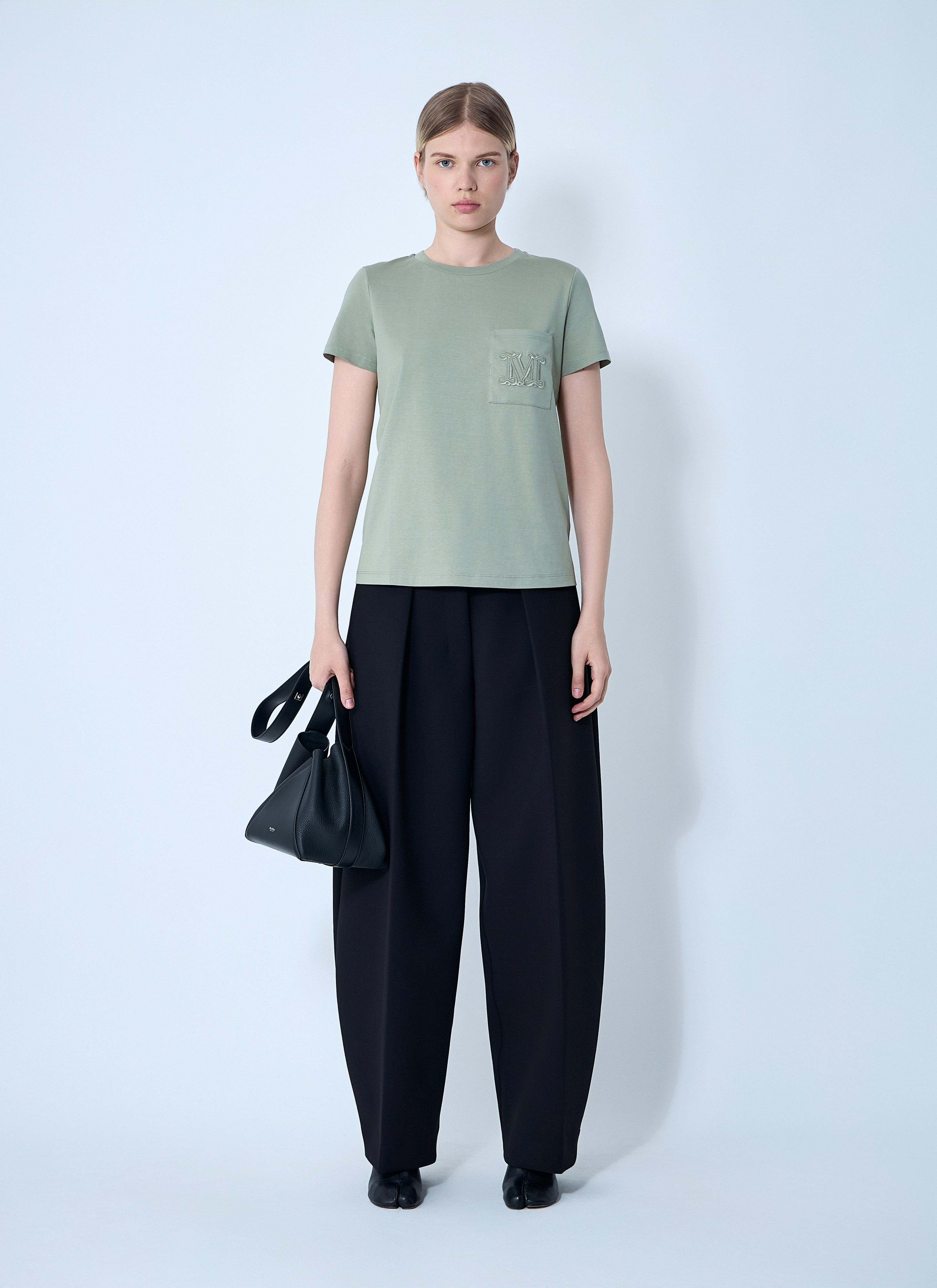 Max Mara Women Logo Motif T-Shirt by Luosophy