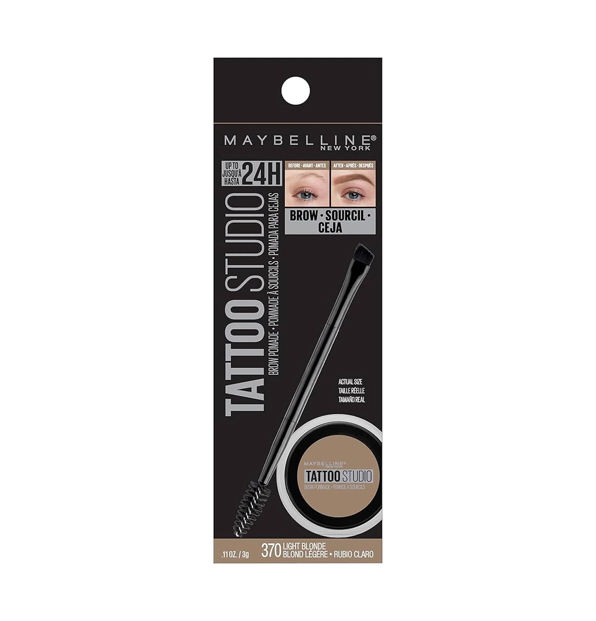 Maybelline Tattoo Studio Brow Pomade 372 Blonde .106oz - New by This is Beauty US