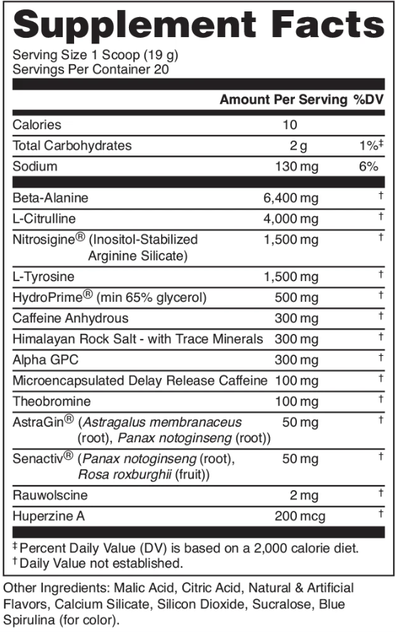 Bucked Up MOTHER BUCKER High-Stimulant Pre-Workout Formula - 20 Servings by Comito Wellness