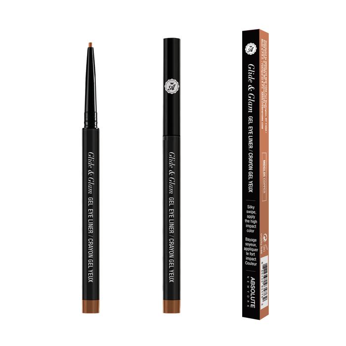 ABSOLUTE Glide & Glam Gel Eyeliner - Rose Gold - eye makeup