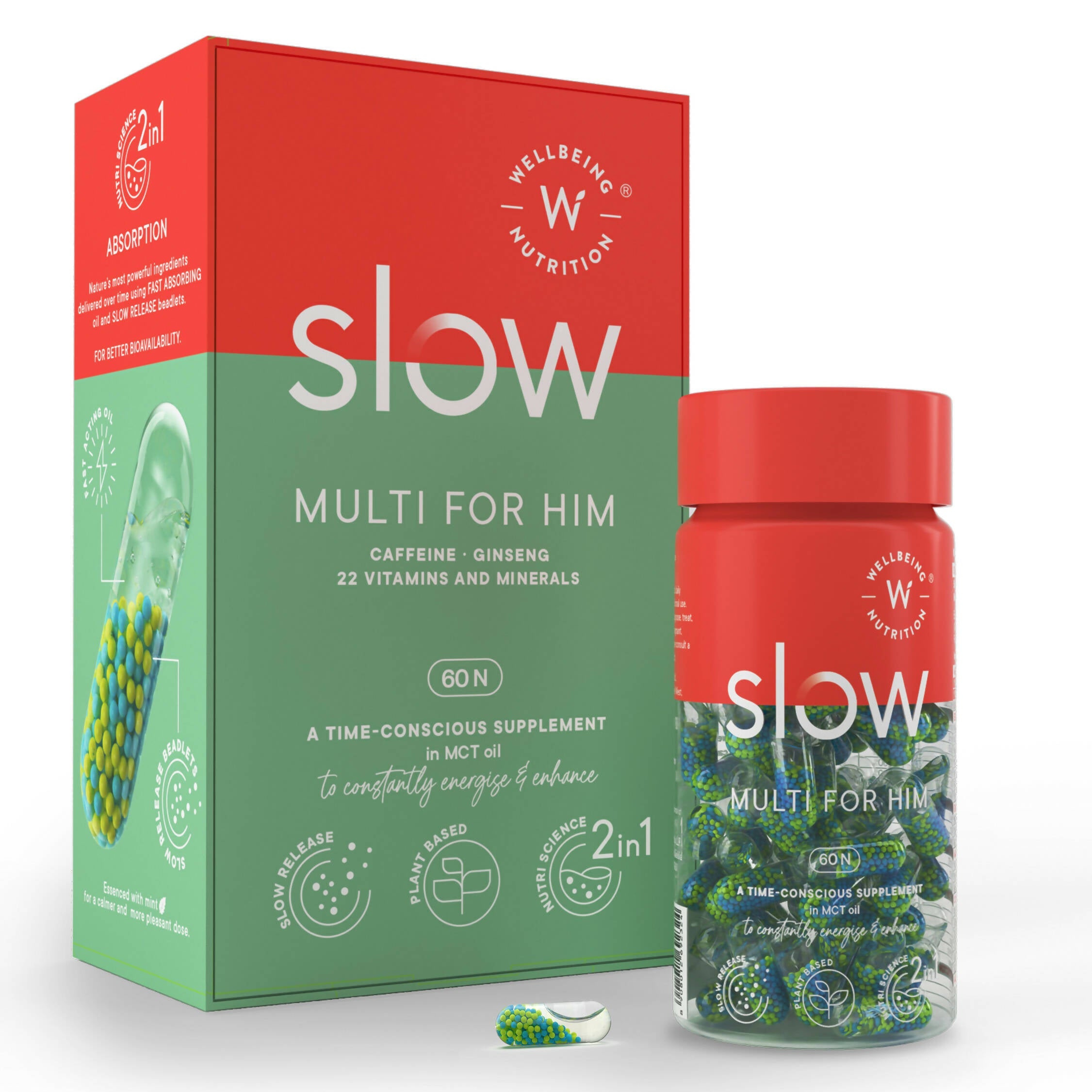 Wellbeing Nutrition Slow | Multivitamin for Him Capsules