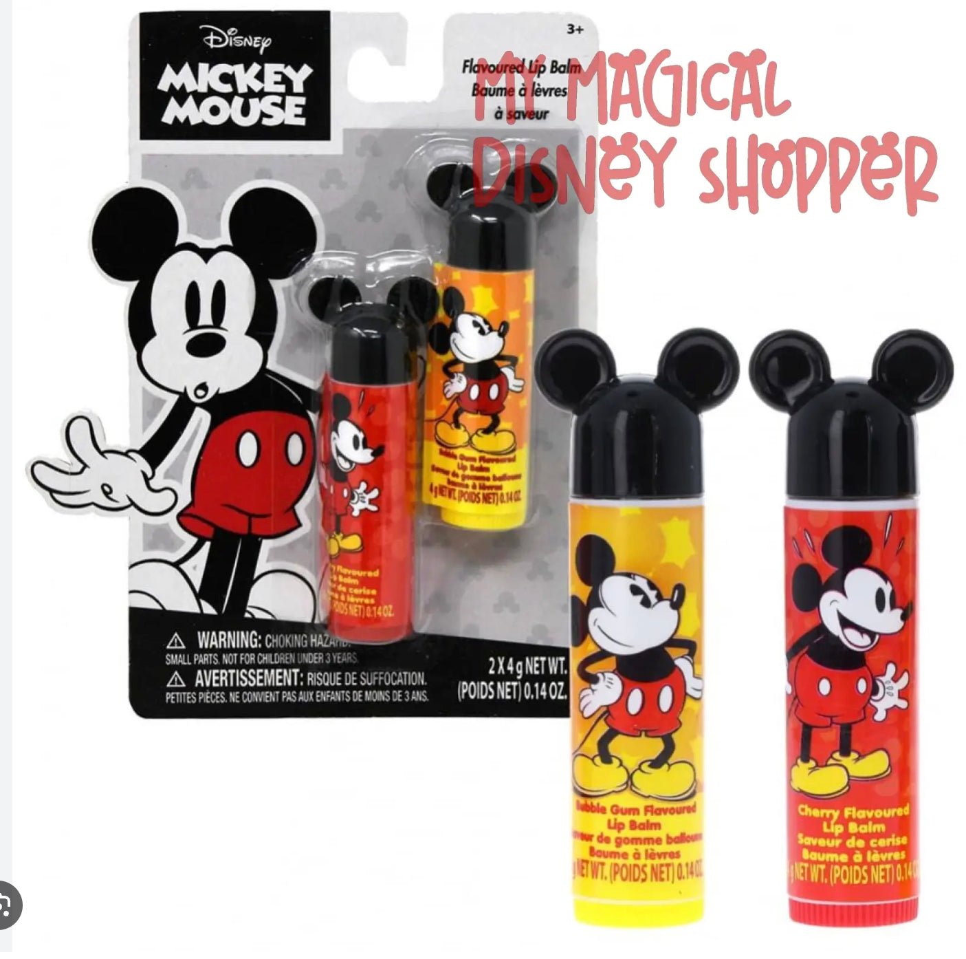 Mickey Mouse 2pc Flavored Lip Balm