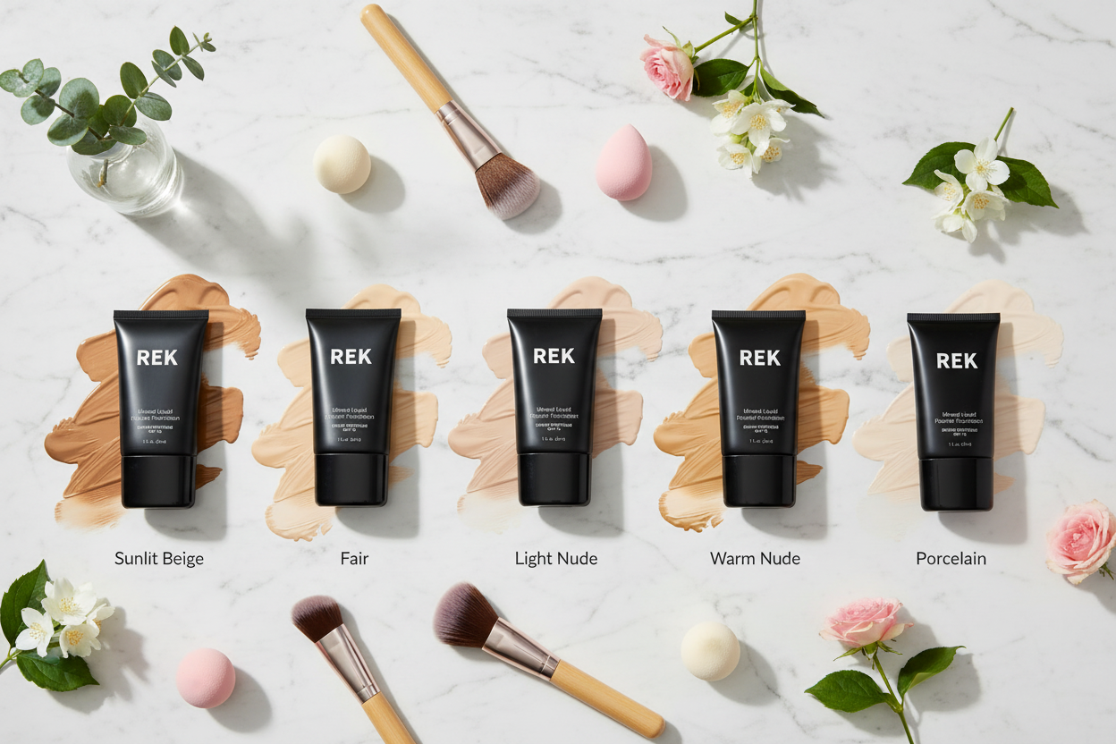 Mineral Liquid Powder Foundation with SPF 15 | REK Cosmetics — Multiple Shades by REK Cosmetics