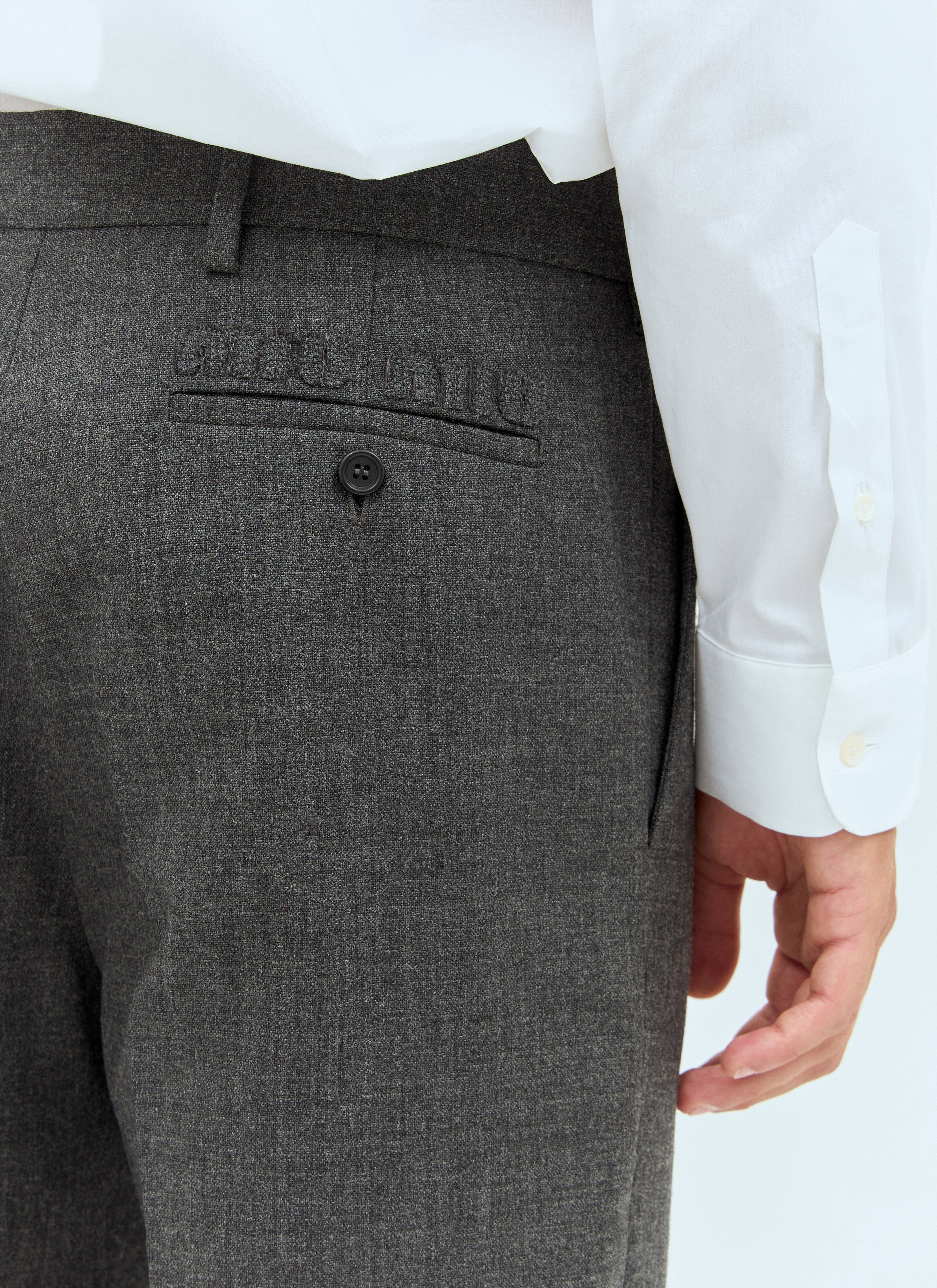 Miu Miu Men Marled Wool Pants by Luosophy